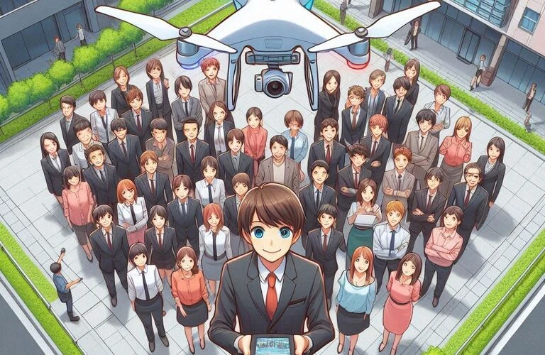 企業の魅力を空から発信！